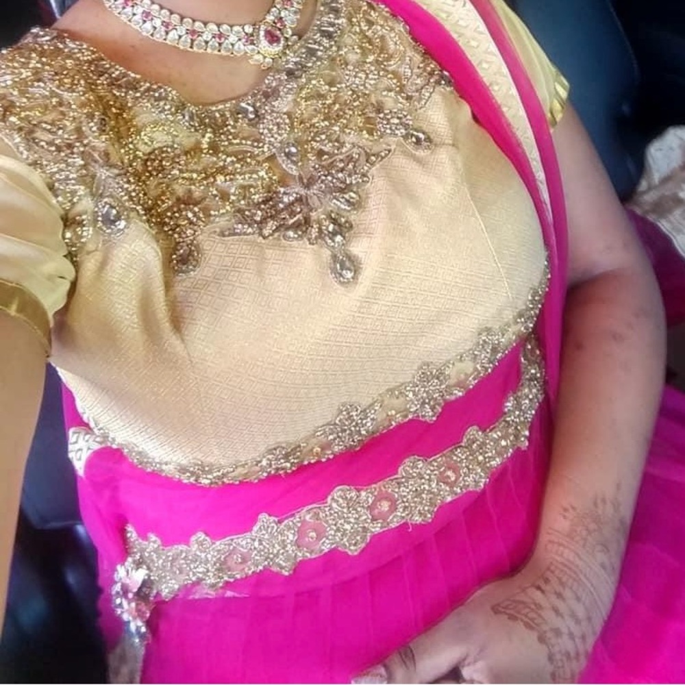 Pink 2 piece Lengha